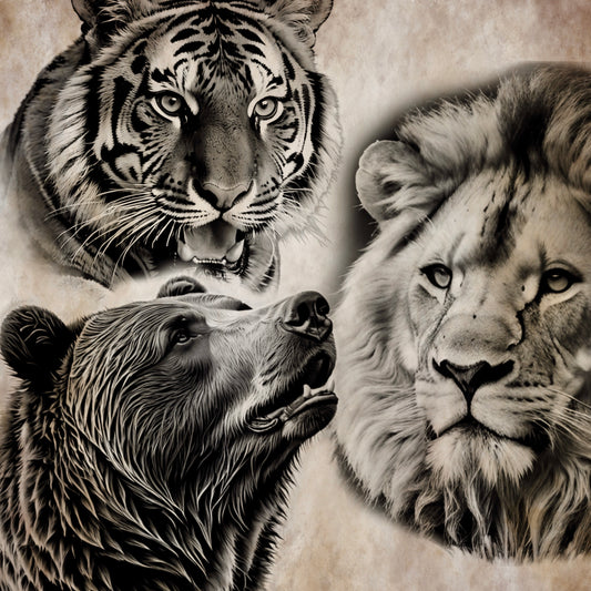 Lions! Tigers! Bears! Brush Set for Procreate